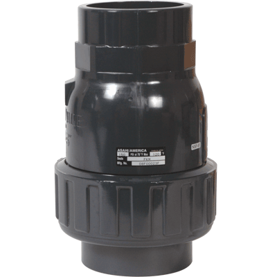 Asahi/America 3" Ball Check Valve, PVC Body with Socket Ends