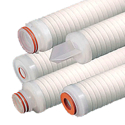 Graver Technologies COAX Series Filter Cartridge, 75 Micron, 10" Length, 222/Fin Single Open End with Silicone Seals