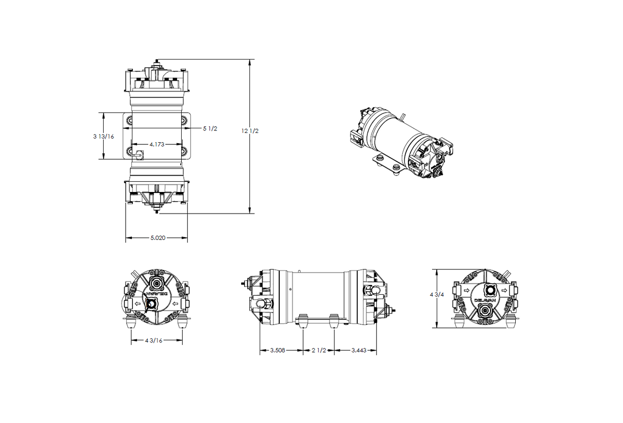 FB6 Series: 10 GPM Double Pumps - Delavan Fluid Power