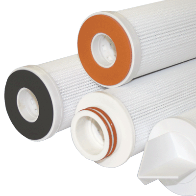 Graver Technologies GFP Series Filter Cartridge, 10 Micron, 10" Length, Double Open End with Viton Seals