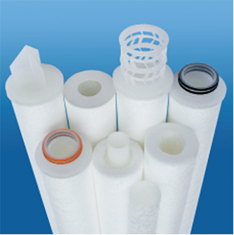 20" HVV High Void Volume Melt Blown Depth Filter, 5 Micron, Polypropylene Media, 222/Fin Single Open End, Silicone