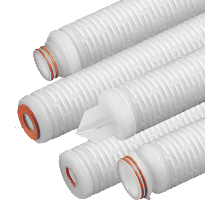 Graver Technologies QMC Series Filter Cartridge, 1 Micron, 20" Length, 222/Flat Single Open End with Silicone Seals