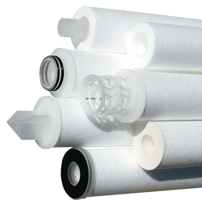 Graver Technologies Stratum A Series Filter Cartridge, 1 Micron, 10" Length, 222/Flat Single Open End with EPDM Seals