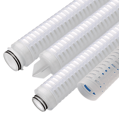Graver Technologies WaterTEC Series Filter Cartridge, 0.45 Micron, 40" Length, 222/Fin Single Open End with Silicone Seals