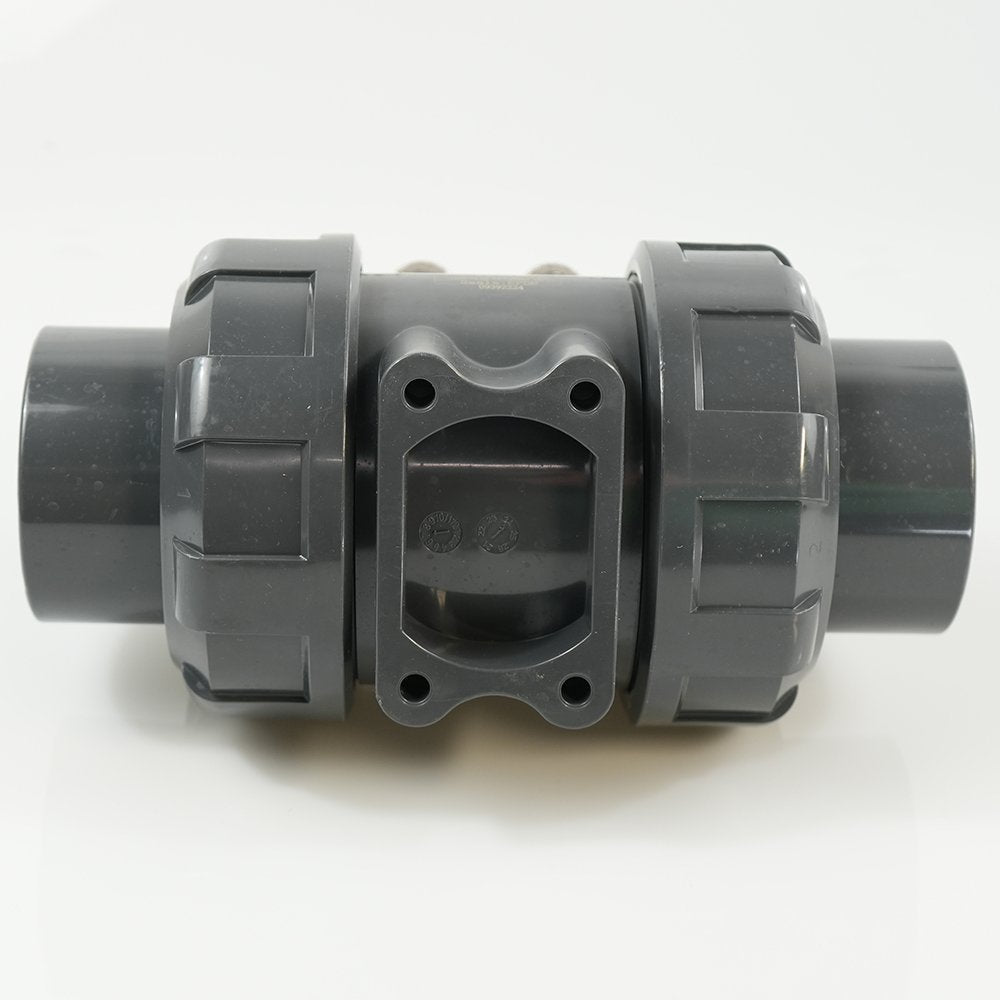 2-1/2" PVC True Union Ball Valve - Actuation Ready - FP-ISO-TUBV-S-025