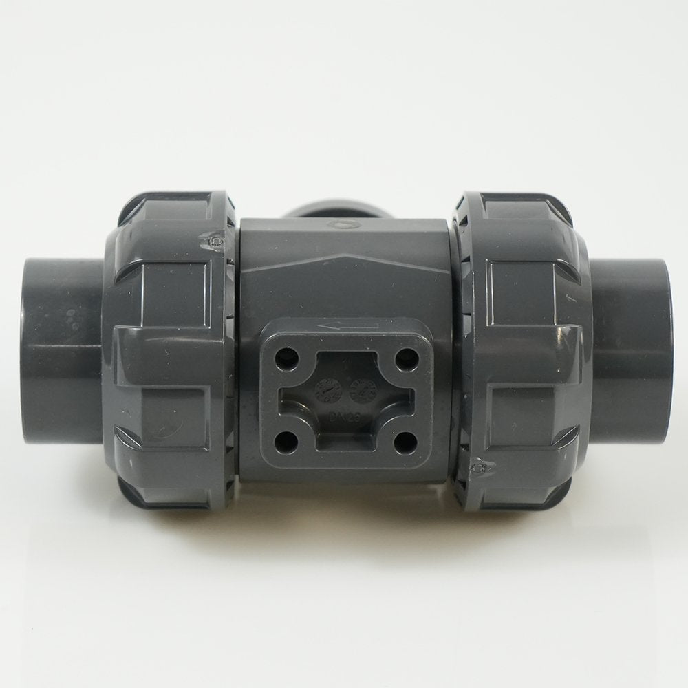 1" PVC True Union Ball Valve - Actuation Ready - FP-ISO-TUBV-ST-010