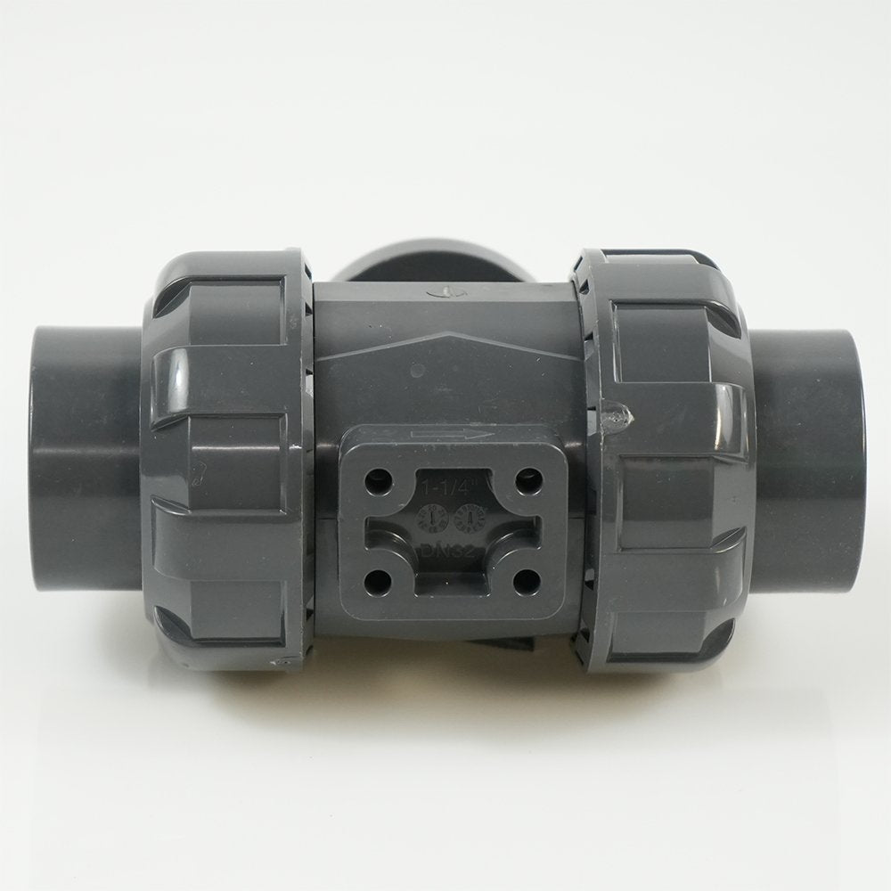 1-1/4" PVC True Union Ball Valve - Actuation Ready - FP-ISO-TUBV-ST-012