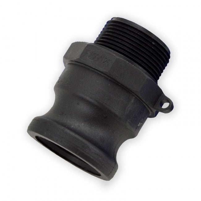 1-1/2" x 1-1/4" Flui-PRO PP Camlock Fitting - Male Camlock x MNPT (FP-PP-F-150/125)