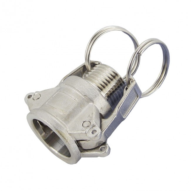 1/2" Flui-PRO 316 SS Camlock Fitting - Female Camlock x MNPT (FP-SS-B-50)