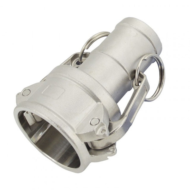 2" Flui-PRO 316 SS Camlock Fitting - Female Camlock x Hose Shank (FP-SS-C-200)