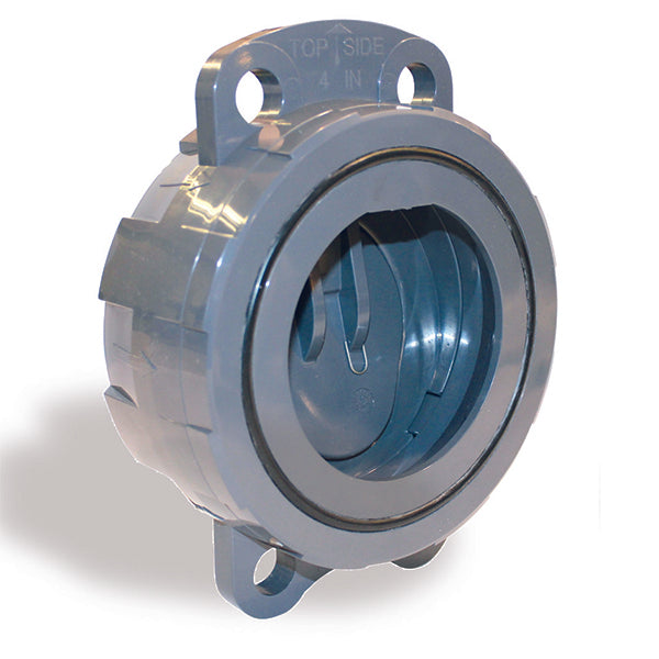 2" Hayward PVC Wafer Full Pattern Check Valve w/SS spring; FPM O-ring