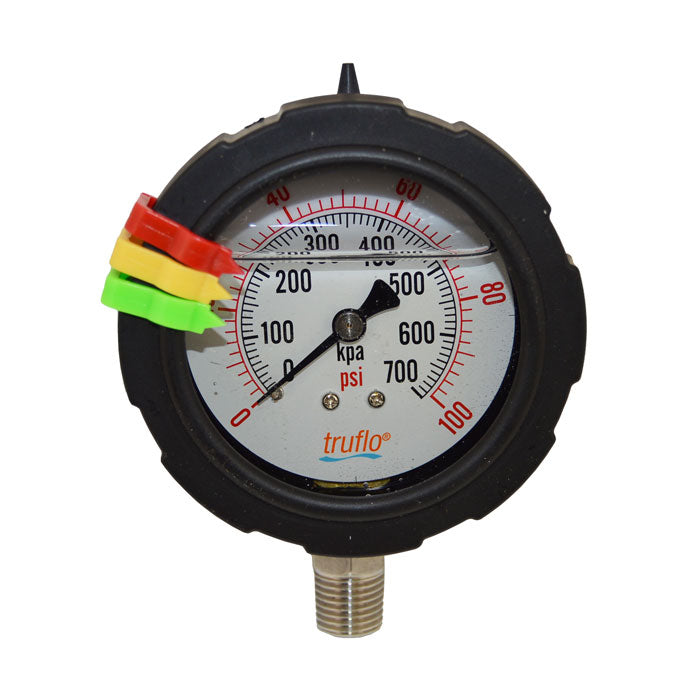 2-1/2" Truflo OBS Series Single-Sided Pressure Gauge (OBS-GO-0-100)