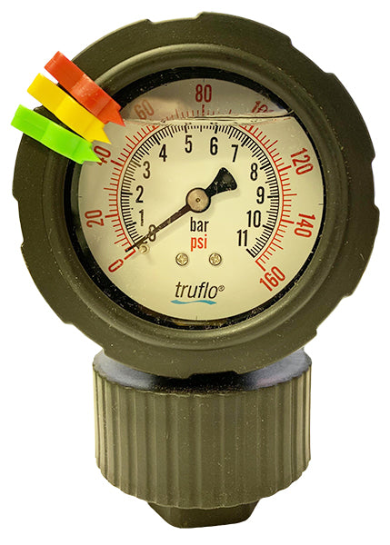 2-1/2" Truflo OBS Series Plastic Gauge & Isolator (OBS-PP-0-160)