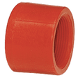 1/2" Cap, Female NPT, Red, PVDF, Schedule 80
