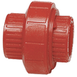 3/4" Union, Socket, Red, PVDF, FKM Seal, Schedule 80