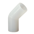 1" 45 Elbow Butt-Fusion Natural Polypropylene
