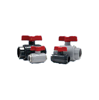 1/2" Ashai Type-27 Omni&#174 Ball Valve, PVC Construction, Socket Connection, PTFE Seat, Double EPDM O-Rings