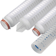 Graver Technologies GFC Series Filter Cartridge, 0.45 Micron, 20" Length, 226/Fin Single Open End with Teflon Seals