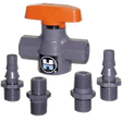 1/4" Valve Stopcock Universal Connector PVC EPDM