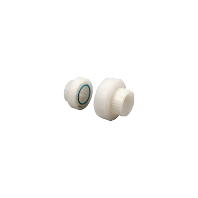 1/2" Union, Socket, Natural, PVDF, FKM Seal, Schedule 80