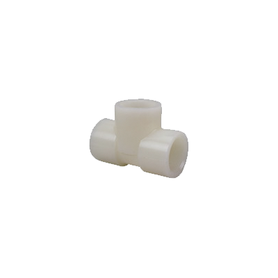 1" Tee, Threaded, Natural, PVDF, Schedule 80