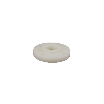 1-1/2" Flange, One-Piece Solid Design, Threaded, Natural, PVDF, Schedule 80