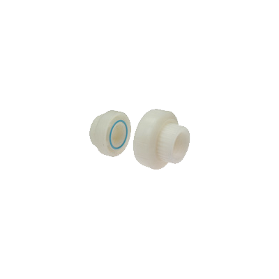 1" Union, Threaded, Natural, PVDF, FKM Seal, Schedule 80