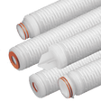Graver Technologies QMC Series Filter Cartridge, 0.6 Micron, 30" Length, 226/Flat Single Open End with Silicone Seals