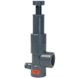 1/2" Press Relief Valve Threaded PVC EPDM 5-75 psi