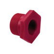 1" x 1/2" Bushing, Flush, Spig x Socket, Red, PVDF, Schedule 80