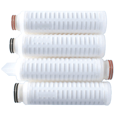 Graver Technologies TefTEC Series Filter Cartridge, 0.2 Micron, 10" Length, Double Open End, internal O-Ring with Viton Seals