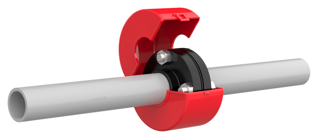 1-1/2 in Truflo® LFS Series Flange Shield, Red Polypropylene (LFS015-R)