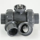 1"  PVC True Union Ball Valve - Actuation Ready - FP-ISO-TUBV-ST-010