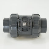 1-1/2"  PVC True Union Ball Valve - Actuation Ready - FP-ISO-TUBV-ST-015