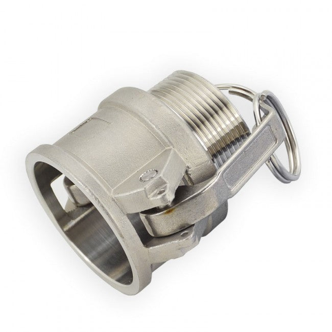 1-1/2" Flui-PRO 316 SS Camlock Fitting - Female Camlock x MNPT (FP-SS-B-150)
