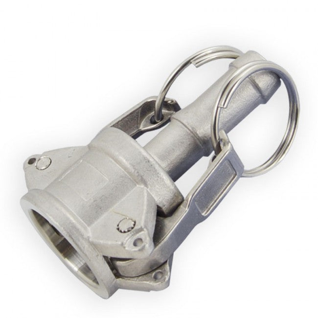 1/2" Flui-PRO 316 SS Camlock Fitting - Female Camlock x Hose Shank (FP-SS-C-50)