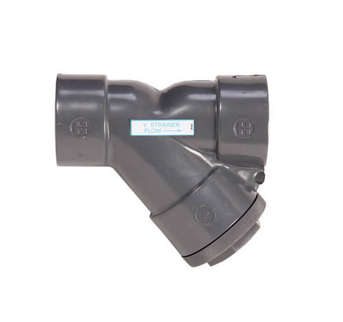 1" Hayward PVC Y-Strainer w/ FPM O-Ring & Socket End Connections