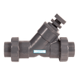 1-1/2" Hayward Series SLC Spring&#45Loaded Y&#45Check Valve, True Union Socket End Connections, PVC Body, EPDM Seat and O-Ring, 150 psi @ 70 &#176F