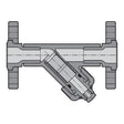 Clear PVC Industrial Y-Strainer