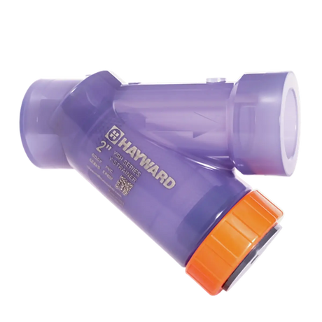 Hayward YSH Series Clear PVC Y-Strainer Integral Threaded