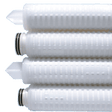 Graver Technologies ZTEC E Series Filter Cartridge, 0.03 Micron, 20" Length, Single Open End, Internal O-Ring with Silicone Seals