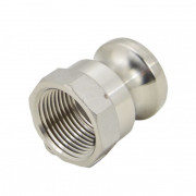 Jason Industrial C150SS 316 Stainless Steel Cam and Groove Coupling Female Coupler x Hose Shank 1-1/2 Size 250 Psi 