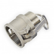 Jason Industrial C150SS 316 Stainless Steel Cam and Groove Coupling Female Coupler x Hose Shank 1-1/2 Size 250 Psi 